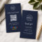 Google Review us Business Thank You QR Code Navy