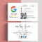 Google Review With QR Code Link Business Card