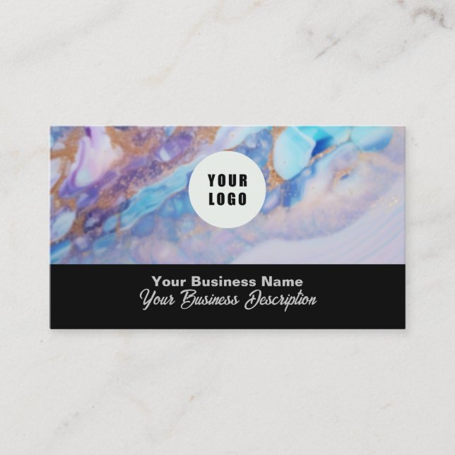 Google Review With QR Code Link Business Card (Front)