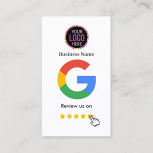 Google Review With QR Code Link Business Card