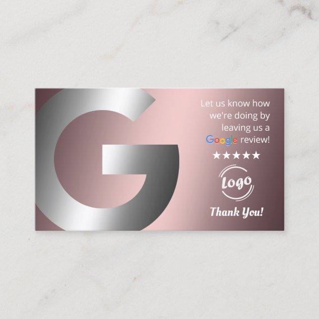 📡 Google Reviews Business Card (Front)