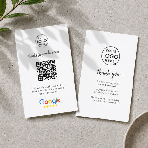 Google Reviews Business Card   QR Code Review Link