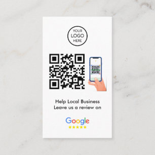 Google Reviews   Business Feedback QR Code Card