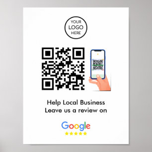 Google Reviews   Business Feedback QR Code Poster