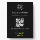 Google Reviews Business Rating Link QR Code Black