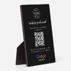 Google Reviews Business Rating Link QR Code Black
