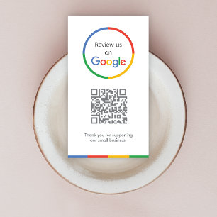 Google Reviews Business Review Link QR Code Business Card