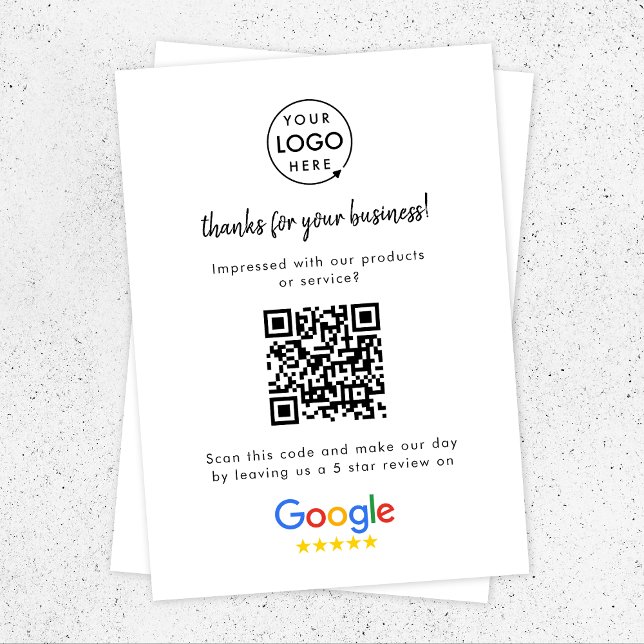Google Reviews | Business Review Link QR Code Enclosure Card (Creator Uploaded)