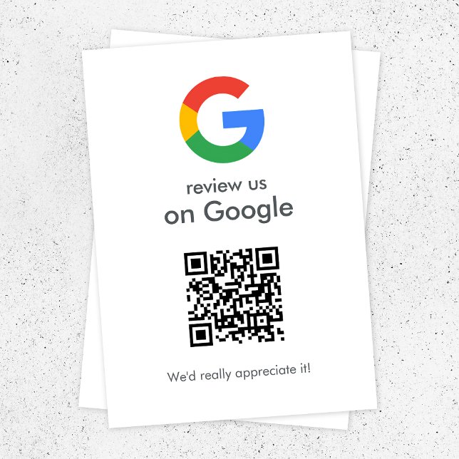Google Reviews | Business Review Link QR Code Enclosure Card (Creator Uploaded)
