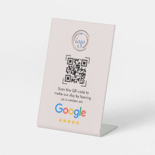 Google Reviews   Business Review Link QR Code Pede Pedestal Sign