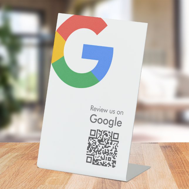 Google Reviews | Business Review Link QR Code Pedestal Sign (Creator Uploaded)