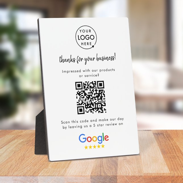 Google Reviews | Business Review Link QR Code Plaque (Creator Uploaded)