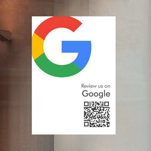 Google Reviews | Business Review Link QR Code Window Cling (Creator Uploaded)