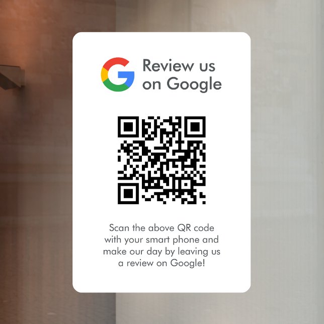 Google Reviews | Business Review Link QR Code Window Cling (Creator Uploaded)