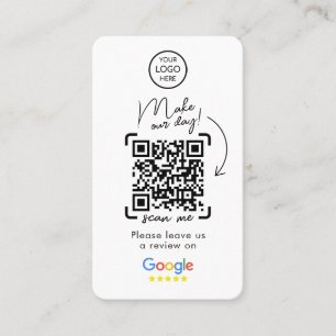 Google Reviews Business Review Us QR Code Busi Card