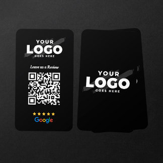 Google Reviews QR Code Business Review Link 5 Star Card