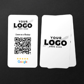 Google Reviews QR Code Business Review Link 5 Star Card