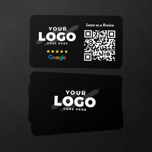 Google Reviews QR Code Business Review Link 5 Star Card