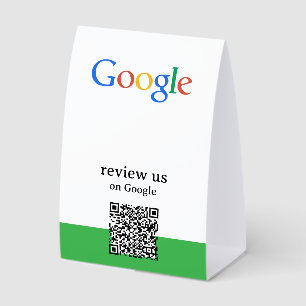 Google Reviews QR Code Table Top 