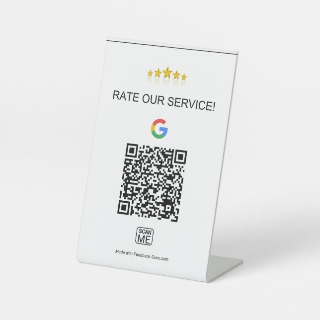 Google Reviews Template Sign (Front)