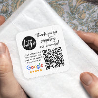 Google Reviews Thank You Logo QR Code