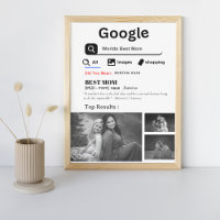 Google World's best Mum Retro Personlized photo 