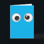 Googly Eyed Blue Happy Birthday Card<br><div class="desc">A blue googly eyes birthday card for kids,  which you can personalise inside with your own message if wanted. Please note the eyes are a design and not actual googly eyes. This cute blue birthday card for boys would make a great card for son,  nephew,  grandson,  etc.</div>