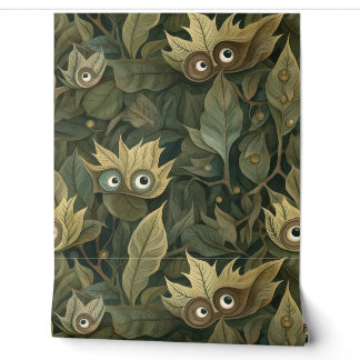 Googly Eyed Garden Botanical Wallpaper