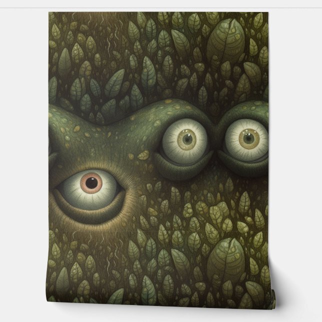 Googly Eyed Garden Botanical Wallpaper (Unrolling)