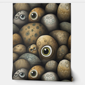 Googly Eyed Garden Botanical Wallpaper