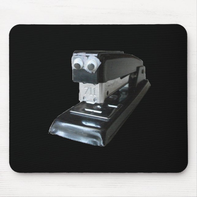 Googly-eyed Stapler Mousepad (Front)