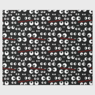 Googly Eyes Christmas Wrapping Paper