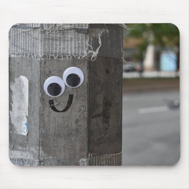 Googly Eyes Eyeballs New York City Photography NYC Mouse Mat (Front)