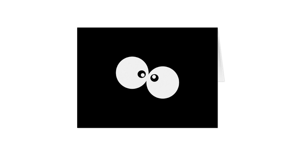 Googly Eyes, Funny Eyes, Black and White Zazzle