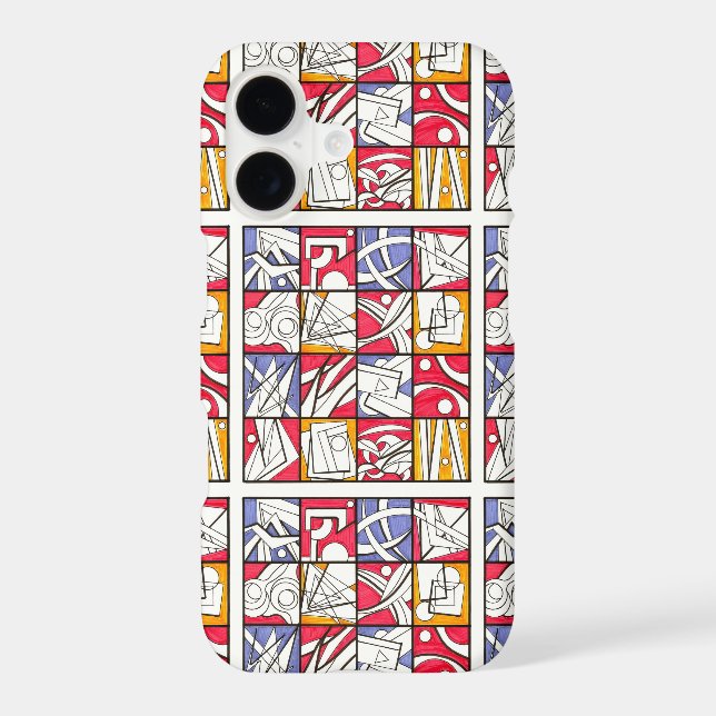 Googly Eyes-Modern Geometric Pattern (Back)