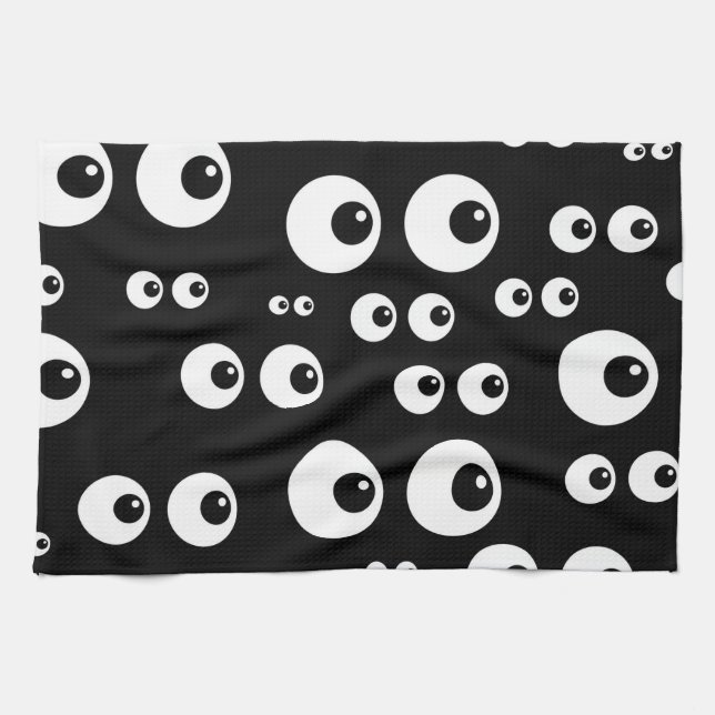 Googly Eyes Tea Towel (Horizontal)