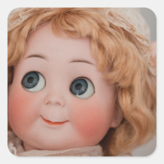 Googly Girl Square Sticker