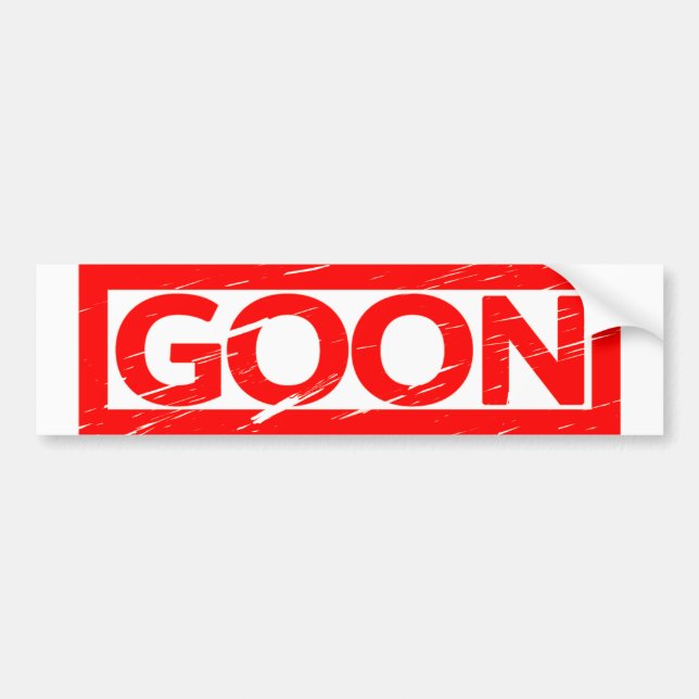 Goon Stamp Bumper Sticker (Front)