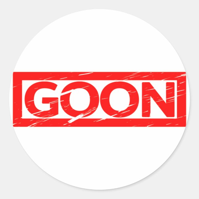 Goon Stamp Classic Round Sticker (Front)