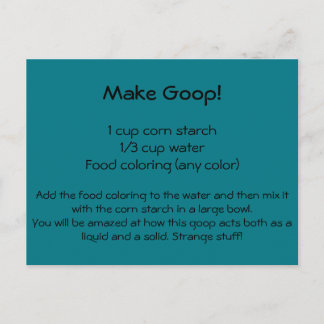Goop Recipe Postcard