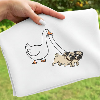 Goose and Dogs Tee Funny Pug Mom