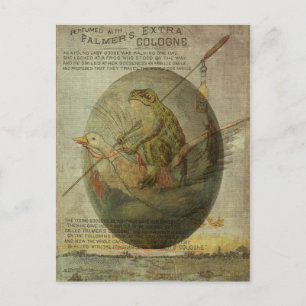 Goose and Frog's Easter Journey Holiday Postcard