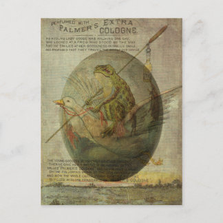 Goose and Frog's Easter Journey Holiday Postcard
