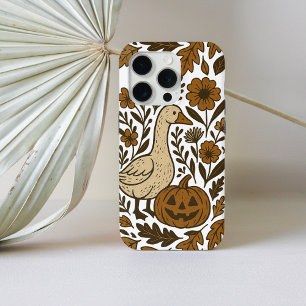 Goose and Pumpkin Season Autumn Floral Phone Case
