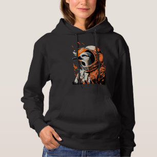 Goose Astronaut Wearing a Cool Spacesuit Space Goo Hoodie