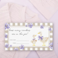 Goose baby shower - guess how many candies 