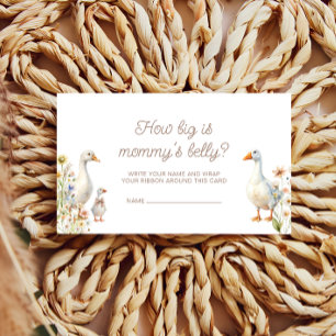 Goose Baby Shower How Big Is Mummy's Belly Enclosure Card