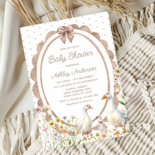 Goose Baby Shower Invitation