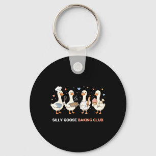 Goose Baking Club Funny Baker Mum Mama Pastry Chef Key Ring