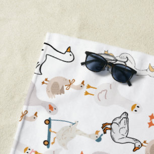 goose beach towel